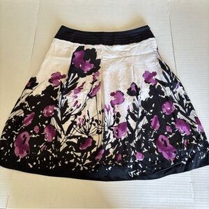 A-Line Skirt with Floral Design
